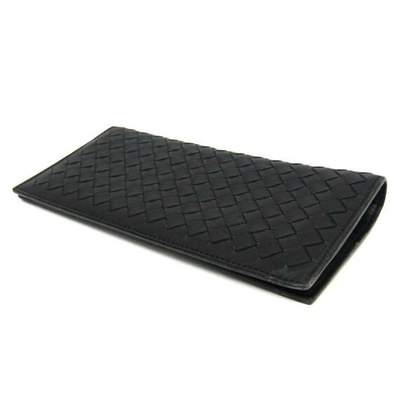 Bottega Veneta Intrecciato Continental Wallet 244688 Men's Leather Long Walle...